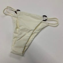 Load image into Gallery viewer, JUILLIET Bikini Bottoms Ladies White Ring Loop Thong Swimsuit UKM NEW RRP40
