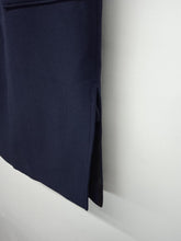 Load image into Gallery viewer, BEIGE Ladies Blue Cotton Blend Pocketed Navy Skirt Cargo Midi UK 6 NEW RRP295

