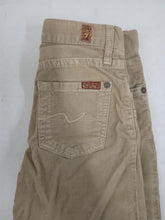 Load image into Gallery viewer, 7 FOR ALL MANKIND Girls Brown Relaxed Corduroy Trousers Size W22 L20 NEW
