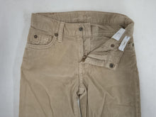 Load image into Gallery viewer, 7 FOR ALL MANKIND Girls Brown Relaxed Corduroy Trousers Size W22 L20 NEW
