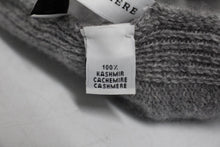 Load image into Gallery viewer, MAISON Ladies Light Grey Cashmere Hi-Lo Longline Poncho Top One Size
