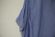 Load image into Gallery viewer, &amp; OTHER STORIES Ladies Blue &amp; White Striped Oversized Tunic Top US8 UK12
