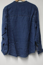 Load image into Gallery viewer, &amp; OTHER STORIES Ladies Blue Cotton &amp; Linen Denim Button Front Shirt US10 UK14
