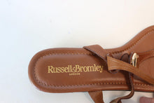 Load image into Gallery viewer, RUSSELL &amp; BROMLEY Ladies Lauren Tan Brown Leather Disc Trim Sandals EU39 UK6
