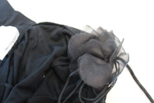 Load image into Gallery viewer, JOOP Ladies Black Elastic Waist Flower Details Tie Waist A-Line Skirt UK14
