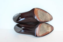 Load image into Gallery viewer, RONIT ZILKHA Ladies Brown Leather High Cone Heels Slip On Court Shoes EU39 UK6
