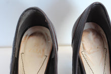 Load image into Gallery viewer, ZARA Ladies Dark Brown Leather High Heels Slip On Court Shoes Size EU39 UK6
