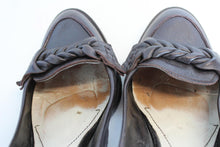 Load image into Gallery viewer, ZARA Ladies Dark Brown Leather High Heels Slip On Court Shoes Size EU39 UK6
