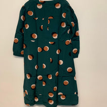 Load image into Gallery viewer, BODEN Forest Green Ladies 3D Polka Dot Long Sleeve V-Neck Knee Length Dress UK14
