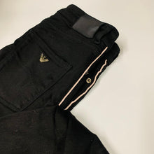 Load image into Gallery viewer, EMPORIO ARMANI Black Ladies Skinny Jeans Piped Pink Leg Size W31 L33
