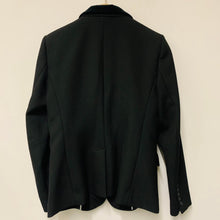 Load image into Gallery viewer, MANGO Black Ladies Long Sleeve Velvet Collar Jacket Blazer Size UK M NEW
