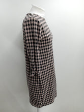 Load image into Gallery viewer, MARKS &amp; SPENCER Ladies Pink Gingham Long Sleeve Round Neck Dress Size UK10
