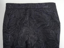 Load image into Gallery viewer, ESSENTIEL ANTWERP Ladies Black Cotton Blend Leaf Print Cropped Trousers EU36 UK8
