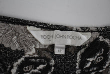 Load image into Gallery viewer, JOHN ROCHA Ladies Black Floral Cotton Embroidered Sleeveless Tunic Top UK12
