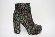 Load image into Gallery viewer, SAM EDELMAN Ladies Multicolored Floral Embroidered Platform Booties EU37 UK4
