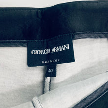 Load image into Gallery viewer, GIORGIO ARMANI Black Stretch Smart Bottoms Ladies Cropped Trousers W26 L 25
