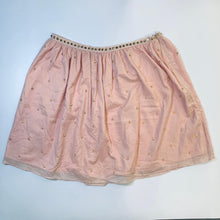 Load image into Gallery viewer, MANOUSH Pink Ladies Golden Studded A-Line Skirt Knee Length Size UK 14
