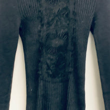 Load image into Gallery viewer, JEAN PAUL GAULTIER Black Ladies Long Sleeve High Neck Pullover Jumper Size UK L
