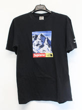 Load image into Gallery viewer, SUPREME x THE NORTH FACE Men&#39;s Black Blue Multi Cotton Mountain T-Shirt S
