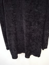 Load image into Gallery viewer, &amp; OTHER STORIES Ladies Black Textured Velvet Mini Tunic Dress US2 UK6
