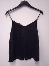 Load image into Gallery viewer, MASSIMO DUTTI Ladies Black Sleeveless V-Neck Basic Camisole Top IT38 UK10
