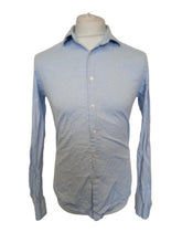 Load image into Gallery viewer, REISS Men&#39;s Light Blue Cotton Long Sleeve Slim Fit Irving Button-Up Shirt M
