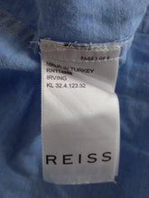 Load image into Gallery viewer, REISS Men&#39;s Light Blue Cotton Long Sleeve Slim Fit Irving Button-Up Shirt M
