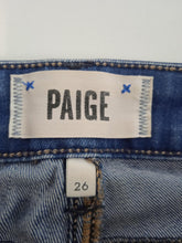 Load image into Gallery viewer, PAIGE Ladies Stargazer Blue Cotton Blend Verdugo Ultra Skinny Jeans Size 26
