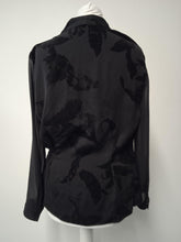 Load image into Gallery viewer, ALLSAINTS Ladies Black Velvet Flower Overlay Amali Lux Top Size UK10

