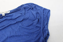 Load image into Gallery viewer, MAX STUDIO Ladies Blue Cowl Neck Stretch Jersey Top Blouse 3701H70 Size L
