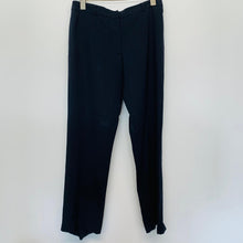 Load image into Gallery viewer, NICOLE FARHI Ladies Blue Navy Wool Trousers Smart Dress Pants UK12
