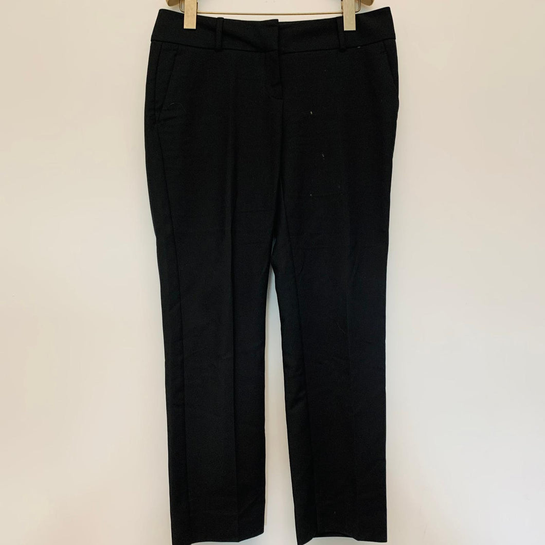 IPEKYOL Ladies Black Cotton Crop Trousers Dress Pants UK10