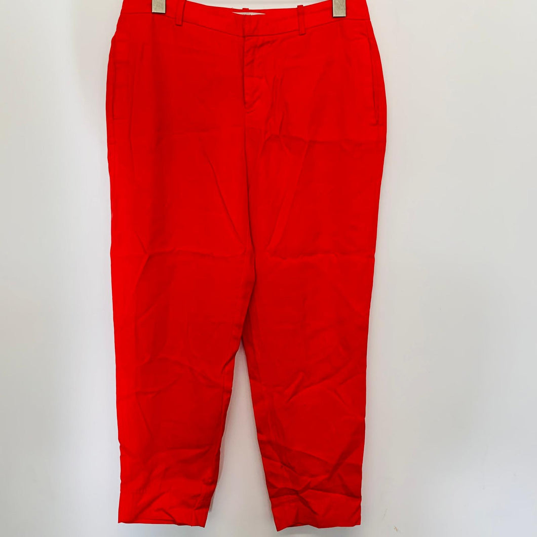 ROBERT RODRIGUEZ Ladies Red Lyocell Lightweight Trousers Dress Pants Size UK10