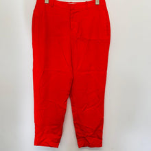 Load image into Gallery viewer, ROBERT RODRIGUEZ Ladies Red Lyocell Lightweight Trousers Dress Pants Size UK10
