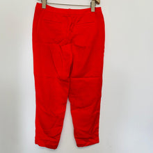 Load image into Gallery viewer, ROBERT RODRIGUEZ Ladies Red Lyocell Lightweight Trousers Dress Pants Size UK10
