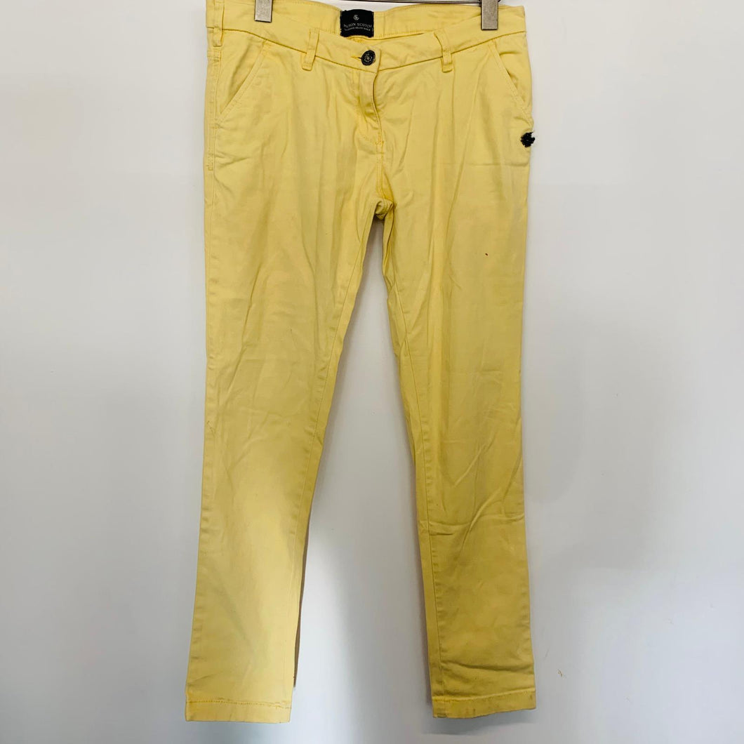 MAISON SCOTCH Ladies Yellow Stretch Cotton Slim Jeans Skinny UK16