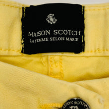 Load image into Gallery viewer, MAISON SCOTCH Ladies Yellow Stretch Cotton Slim Jeans Skinny UK16

