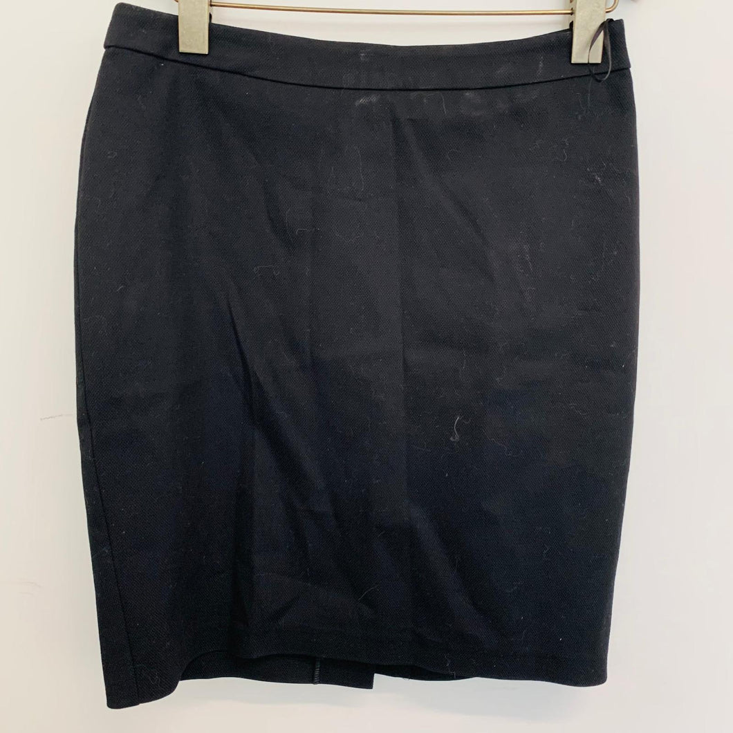 ADL Ladies Black Light Textured Skirt A-Line Knee Length Size UK S NEW