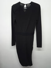 Load image into Gallery viewer, MALENE BIRGER Ladies Black Dresses Long Sleeve Round Neck Fitted Formal UKXS
