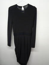 Load image into Gallery viewer, MALENE BIRGER Ladies Black Dresses Long Sleeve Round Neck Fitted Formal UKXS
