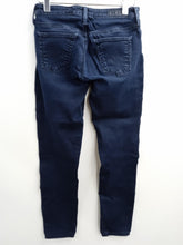 Load image into Gallery viewer, ADRIANO GOLDSCHMIED Ladies Navy Blue Denim Legging Super Skinny Jeans Size 25R
