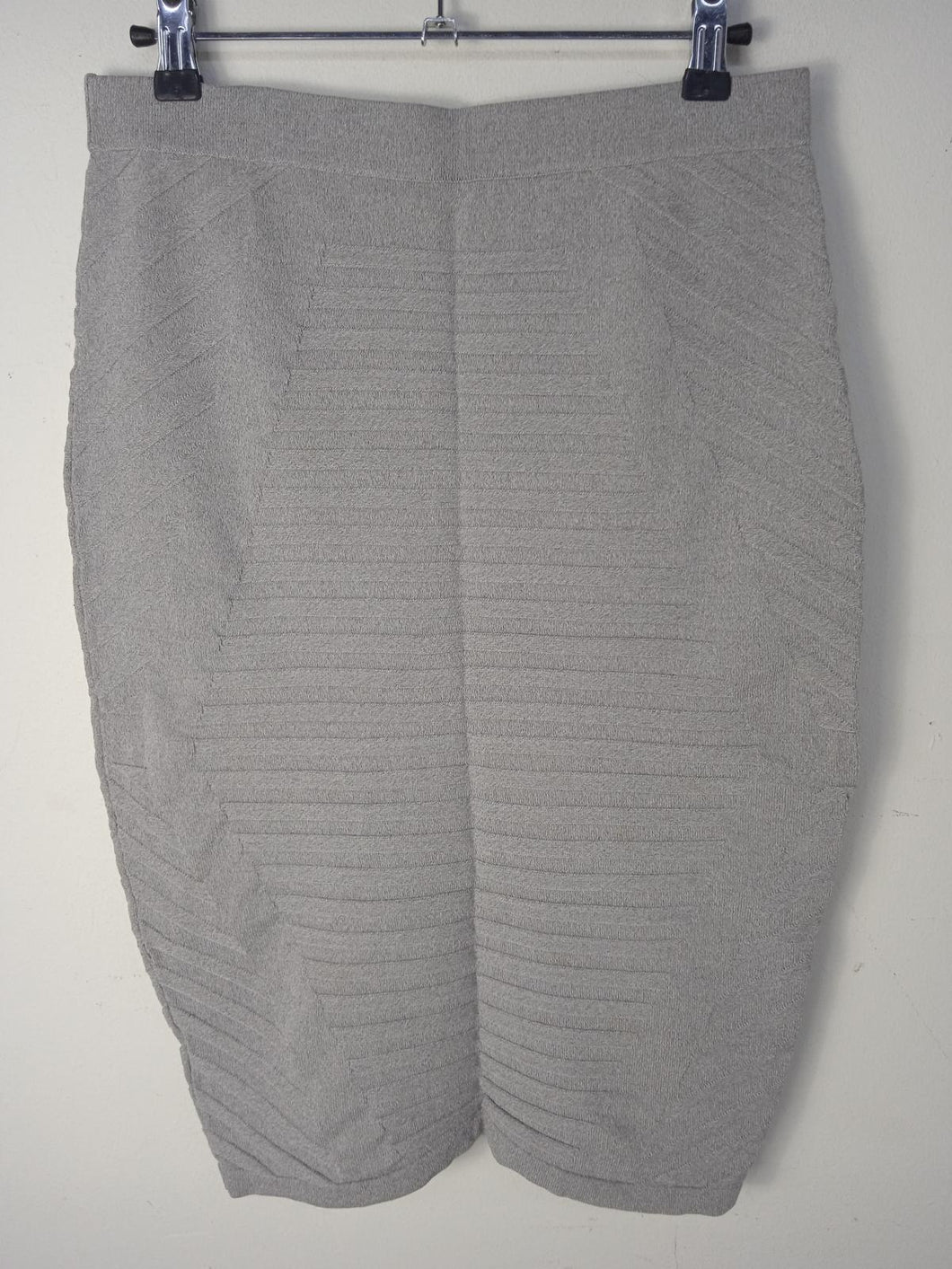 JONATHAN SIMKHAI Ladies Grey Knee Length Pencil Skirt Size S