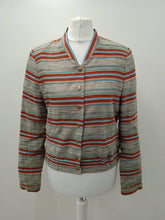 Load image into Gallery viewer, SZANE Ladies Multicoloured Long Sleeve Button Up Short Jacket Size EU34 UK6
