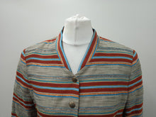 Load image into Gallery viewer, SZANE Ladies Multicoloured Long Sleeve Button Up Short Jacket Size EU34 UK6
