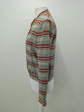 Load image into Gallery viewer, SZANE Ladies Multicoloured Long Sleeve Button Up Short Jacket Size EU34 UK6
