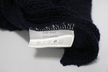 Load image into Gallery viewer, VD ONE Men&#39;s Navy Blue Medium Knit Wool Blend Zip Front Sweater Size L
