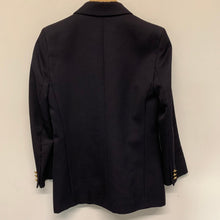 Load image into Gallery viewer, MARKS &amp; SPENCER Ladies Blue Navy Wool Blazer Double Breast Blazer Jacket UK 8

