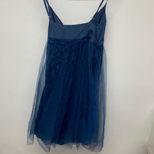 Load image into Gallery viewer, NOA NOA Ladies Blue Cobalt Wrap Tie Sleeveless Halter Netted Shift Dress XS
