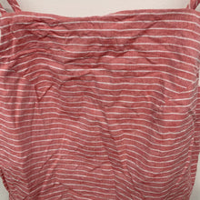 Load image into Gallery viewer, OLIVER BONAS Ladies Red White Stripe Cotton Tank Basic Vest Top Pattern UK6
