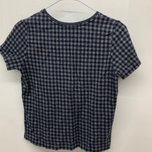 Load image into Gallery viewer, JIGSAW Ladies Grey Black Check Stretch Top Cotton Top T-Shirt Basic Tee S
